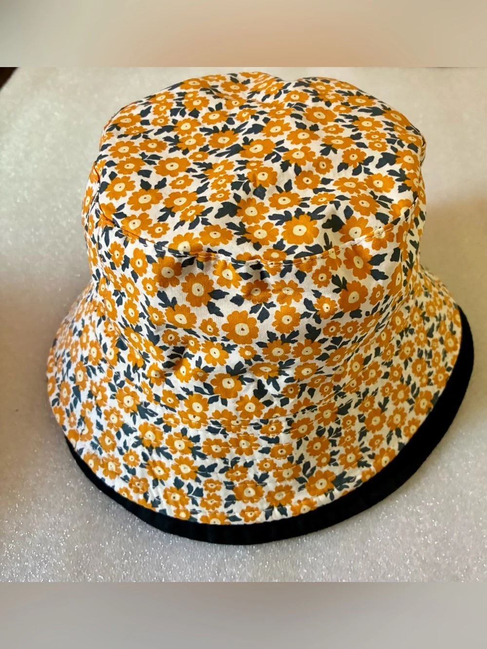 Kids Bucket Hats: Set of 3: Black, Coral & Floral